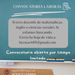 📢 CONVOCATORIA DOCENTE 📢