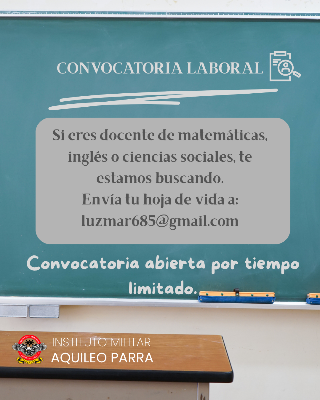 📢 CONVOCATORIA DOCENTE 📢